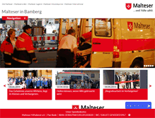 Tablet Screenshot of malteser-bamberg.de